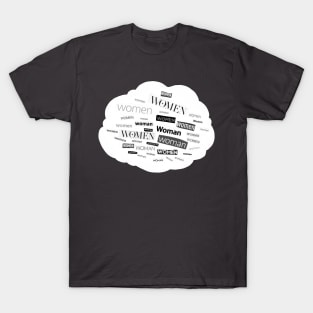 Lesbian Thought-Bubble Collage T-Shirt